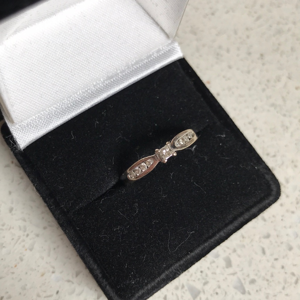 Diamonds And White Gold Ring